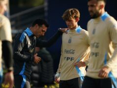 Nico Paz, Montiel e Molina treinaram ao mesmo tempo na seleção argentina