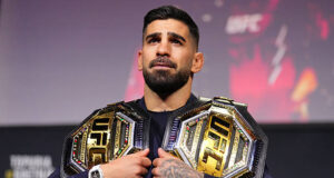 Elia Topuria rejeita os comentários do pai de Justin Gaethje com uma resposta fria.