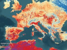 Onda de calor recorde da Europa a partir da imagem espacial do dia de 29 de maio de 2026