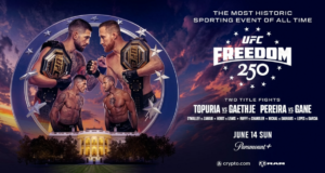 Quais músicas foram cantadas por Ilia Topuria, Justin Gaethje, Alex Pereira e outros lutadores