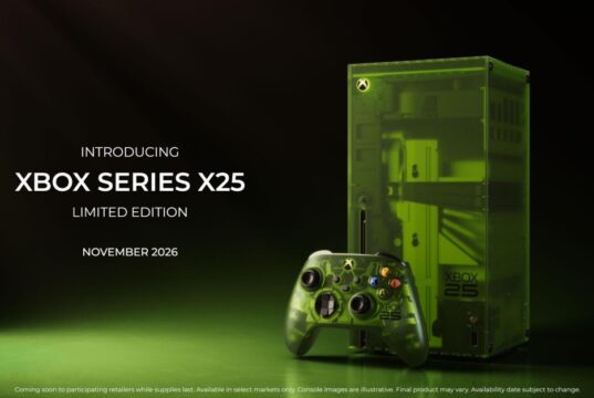 O console Xbox do 25º aniversário da Microsoft chega em verde translúcido