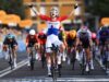 Lorena Wiebes foi vista ao longo do percurso feminino do Giro d’Italia, apesar de uma desqualificação do peso da bicicleta.
