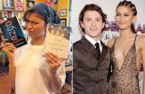 Zendaya visita a livraria Little California e faz um aceno de brincadeira ao parceiro Tom Holland