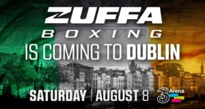 A Zuffa Boxing sediará o evento em Dublin no dia 8 de agosto.