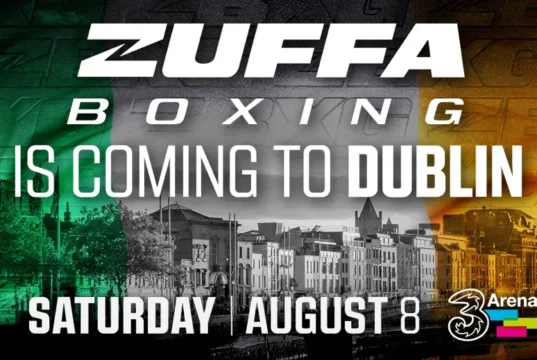A Zuffa Boxing sediará o evento em Dublin no dia 8 de agosto.