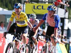 ‘Vai demorar um pouco para entender’ – Luke Tugwell recebeu a camisa amarela Mas permaneceu firme no pódio do Tour Auvergne-Rhône-Alpes. Para encerrar uma semana ‘incrível’.