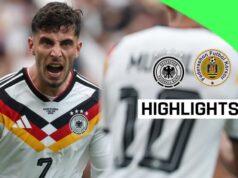 Havertz marcou duas vezes na vitória da Alemanha sobre Curaçao.