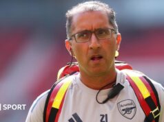 Arsenal: O chefe de medicina esportiva, Dr. Zafar Iqbal, está deixando o clube.