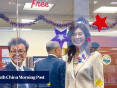 O chefe do KMT, Cheng Li-wen, encontrou-se com o aliado de Trump, Steve Dennis, em Washington.