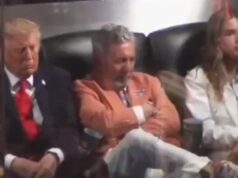 Trump adormeceu durante o jogo da NBA