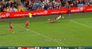 O remate de Ramsey nos 100m foi negado por Naufahu