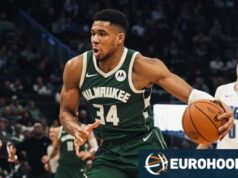 Giannis Antetokounmpo Visite o paddock de F1 de Mônaco em meio ao movimentado comércio.