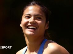 Queen’s: Emma Raducanu abre temporada em quadra de grama com vitória.