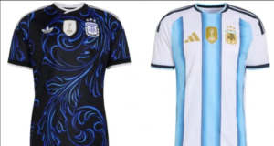 Eles revelaram as camisas que a seleção argentina usará na primeira fase da Copa do Mundo