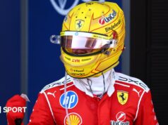 Grande Prêmio Barcelona-Catalunha: Lewis Hamilton vence o primeiro GP da Ferrari com a aposentadoria de Cammy Antonelli