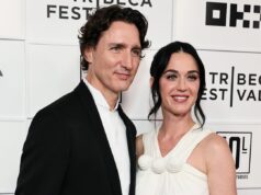 Katy Perry e Justin Trudeau fazem primeira aparição no tapete vermelho do Tribeca Music Festival