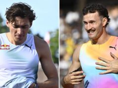 O primeiro time australiano, Curtis Marshall, derrotou o rei da cidade, Mundo Duplantis, para vencer a Diamond League