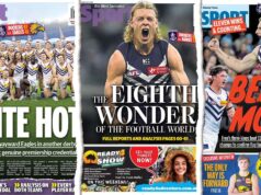 Todas as páginas da Austrália Ocidental da série de vitórias de 12 jogos do Fremantle Dockers