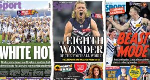 Todas as páginas da Austrália Ocidental da série de vitórias de 12 jogos do Fremantle Dockers