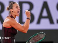 Resultados do Aberto da França em 2026: Aryna Sabalenka vence Naomi Osaka e chega às quartas de final