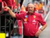 Max Verstappen e Kelly Piquet, chefes da equipe hospitalar da Ferrari, visitam o Príncipe Albert.