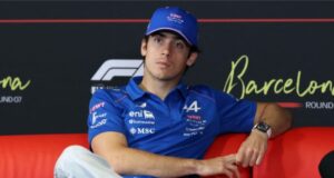 Franco Colapinto no GP Barcelona-Catalunha de sexta-feira