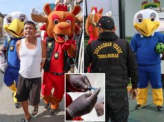 Polícia no Peru usa fantasia de mascote da Copa do Mundo para prender traficantes de drogas