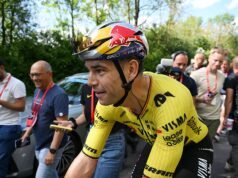 Wout van Aert desistiu do Tour de Auvergne-Rhône-Alpes antes da Etapa 6 devido a uma lesão sofrida nos treinos pré-corrida.