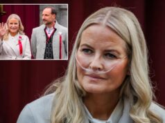A princesa herdeira da Noruega, Mette-Marit, foi colocada na lista de transplante de pulmão, disse o palácio