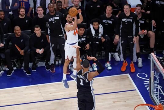 Landry Shamet, dos Knicks, foi trazido de volta à terra durante o jogo 3 das finais da NBA