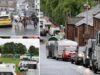 As estradas são bloqueadas enquanto milhares de turistas e caravanas inundam a pacata vila no início da Feira de Cavalos de Appleby