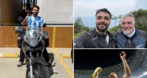 Pai e filho viajaram milhares de quilômetros da Argentina para assistir à Copa do Mundo nos EUA