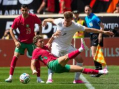 Marrocos e Noruega empataram no último jogo-treino da Copa do Mundo. Mazraoui ficou ferido.