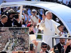 1 milhão de pessoas inundaram as ruas de Madrid para ver a procissão dos tapetes de flores do Papa