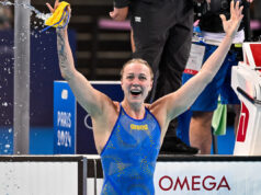 Sarah Sjöström na seleção sueca para o Campeonato Europeu