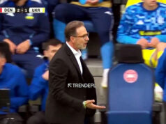 Imagens chocantes: Eriksen coloca a mão no peito e cai no chão…