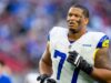 Alaric Jackson dos Rams foi preso sob suspeita de violência doméstica