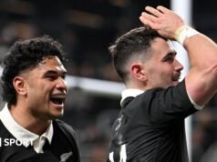 Nova Zelândia 34-32 França: Will Jordan ajuda os All Blacks a vencer a abertura do Campeonato das Nações