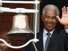 Sir Garfield Sobers falece: o lendário jogador versátil das Índias Ocidentais perdeu.