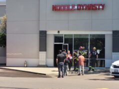 Resposta de emergência no incidente de incêndio no restaurante do Hillsboro Shopping Center