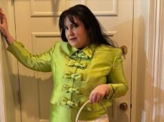 Lena Dunham parece significativamente mais magra no look de casamento revelado por Taylor Swift… depois de chocar os convidados com um discurso atrevido