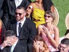 Os amorosos recém-casados Taylor Swift e Travis Kelce aparecem no casamento do ex-companheiro de equipe do Chiefs uma semana depois da festa repleta de estrelas