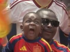 Momento comovente Lamine Yamal vê seu adorável irmão de três anos comemorar na tela grande enquanto a Espanha se prepara para a semifinal da Copa do Mundo contra a França
