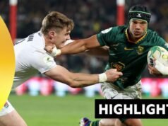 A Inglaterra perdeu para a África do Sul no Campeonato das Nações