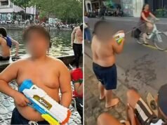 Ameaça de usar pistola de água Hamzah, 14 anos, é acusado de aterrorizar turistas e ciclistas de Paris porque foi preso duas vezes em uma semana