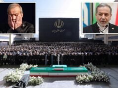 Presidente iraniano e ministro das Relações Exteriores confrontaram oponentes das negociações no funeral de Khamenei