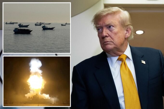 Trump disse que o Estreito de Ormuz estava aberto depois que os EUA atingiram 140 alvos Trump disse que o Estreito de Ormuz estava aberto depois que os EUA atingiram 140 alvos