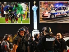 Um homem é baleado, 160 pessoas são presas enquanto tumultos eclodem em toda a França após a derrota na Copa do Mundo