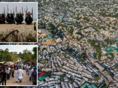 Teme-se que mais de 500 pessoas tenham morrido quando o barco supostamente virou com refugiados Rohingya em Mianmar