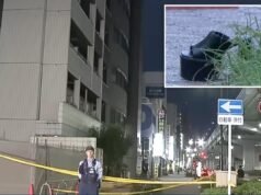 Uma mulher foi morta por um homem que caiu em cima dela depois de cair de um prédio de 12 andares no Japão